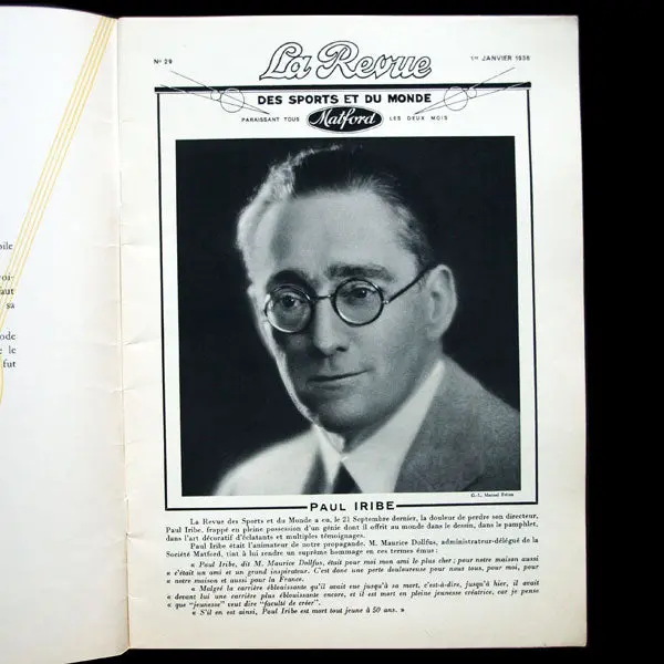 La Revue Des Sports Et Du Monde Matford, N°29 (Janvier 1936) 2