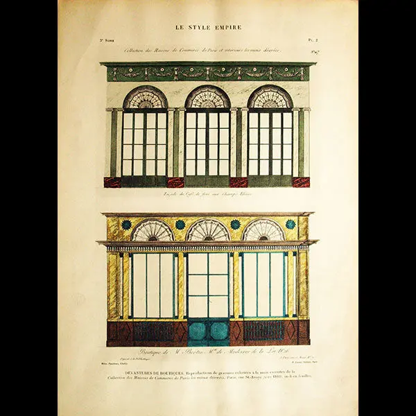 Boutique De M Bertin, Marchand De Modes Rue De La Loi N°26 Vers 1805 (Circa 1925) 1