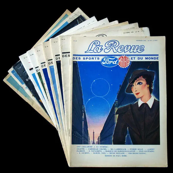 La Revue Des Sports Et Du Monde Ford Mathis, Collection Complète Des 10 Numéros (Octobre 1934 À Juillet 1936) 1