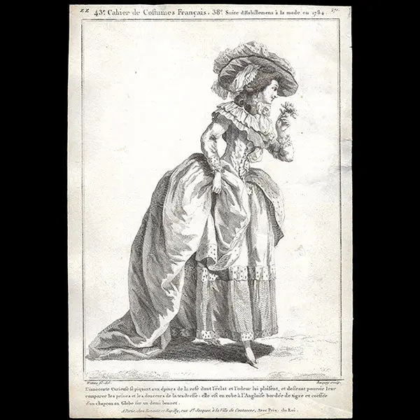 Gallerie Des Modes Et Costumes Français, 1778-1787, Gravure N° Zz 271, L'innocente Curieuse Par Watteau (1784) 1