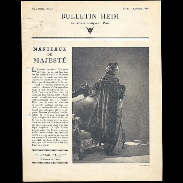 Heim - Bulletin Heim, N°11 (1948, Octobre), Couverture De Maywald 1