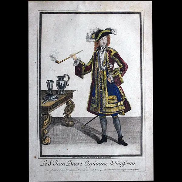 Trouvain - Jean Bart, Portrait En Mode (1694) 1