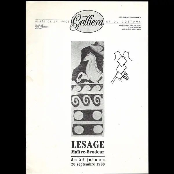 Lesage - Petit Journal De L'exposition Du Palais Galliera (1988) 1