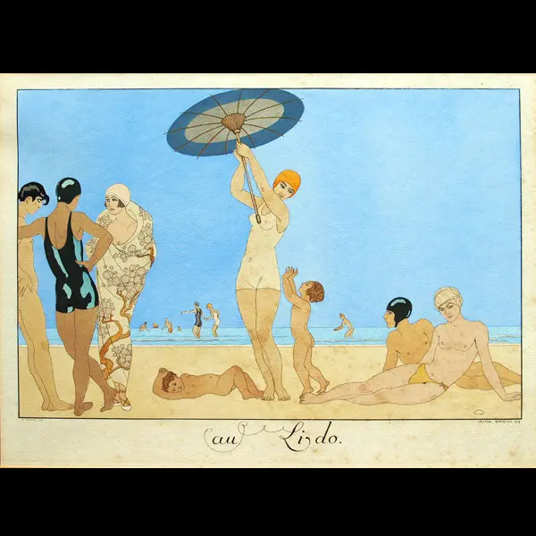 Le Bonheur Du Jour Ou Les Grâces À La Mode : Au Lido Par George Barbier (1924) 1