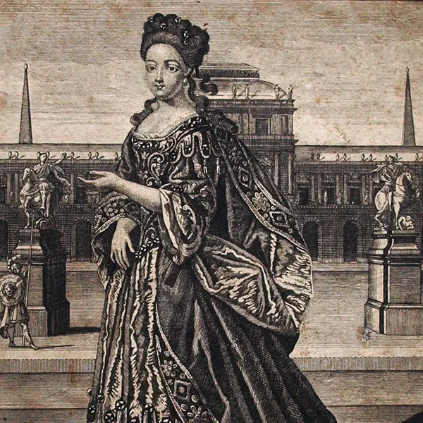 Portraits En Mode, Paire De Gravures D'impératrices Romaines D'après Mariette (Circa 1690) 1