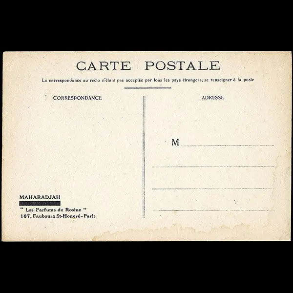 Paul Poiret - Maharadjah, Carte Des Parfums De Rosine (Circa 1920) 2