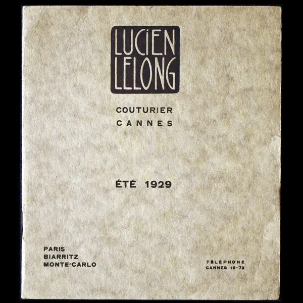 Lucien Lelong - Carnet De Collection De La Boutique De Cannes Pour L'été 1929 1
