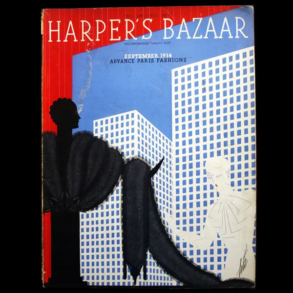 Harper's Bazaar Uk, Couverture D'erté (1934, Septembre) 1