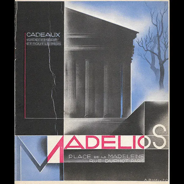 Madelios - Catalogue D'hiver, Couverture D'alexei Brodovitch (1928) 1