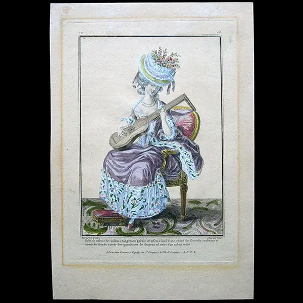 Gallerie Des Modes Et Costumes Français, 1778-1787, Gravure N° Cc 158, Robe De Taffetas (1779) 1