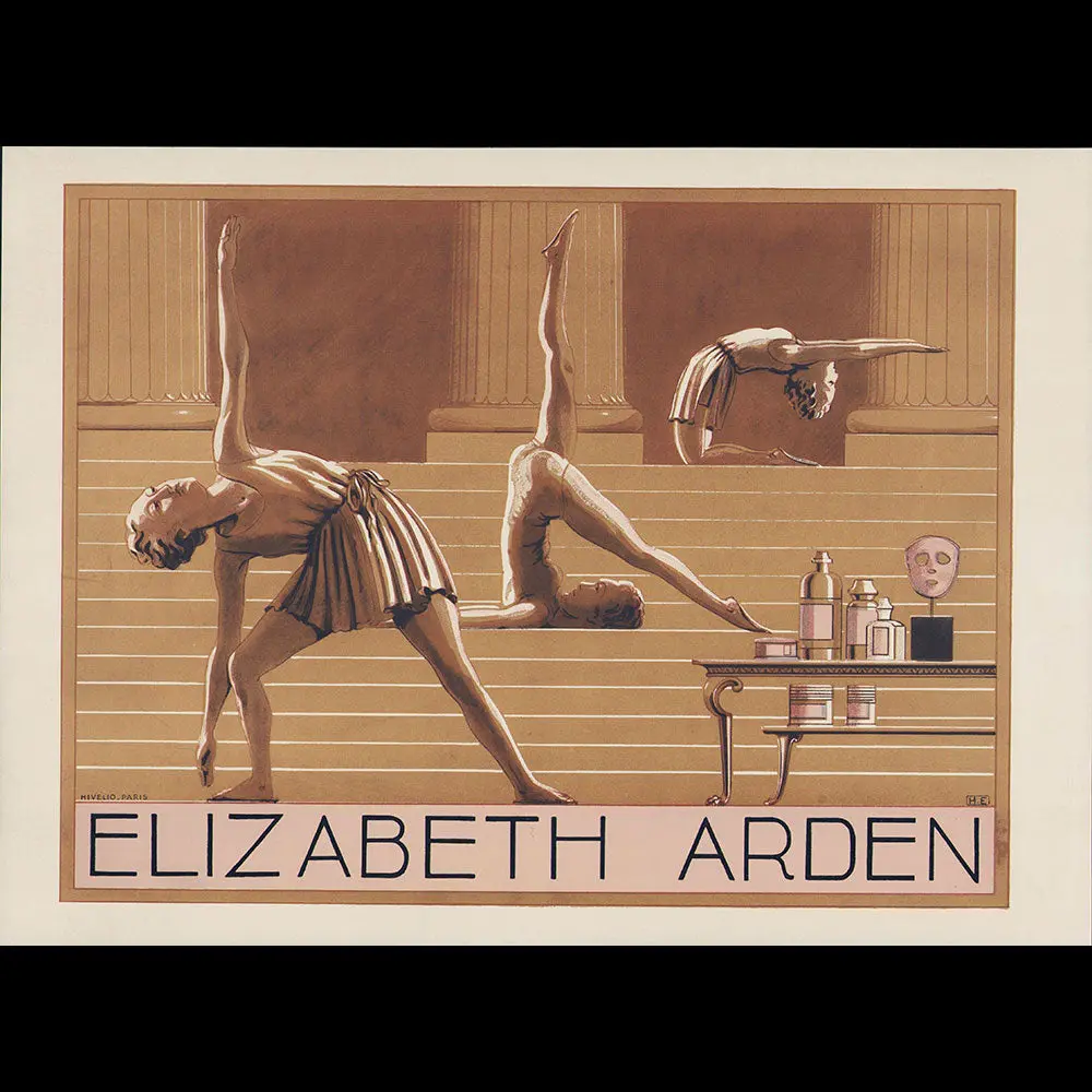 Elizabeth Arden - Planche Publicitaire, Par H. E. (Circa 1935) 1