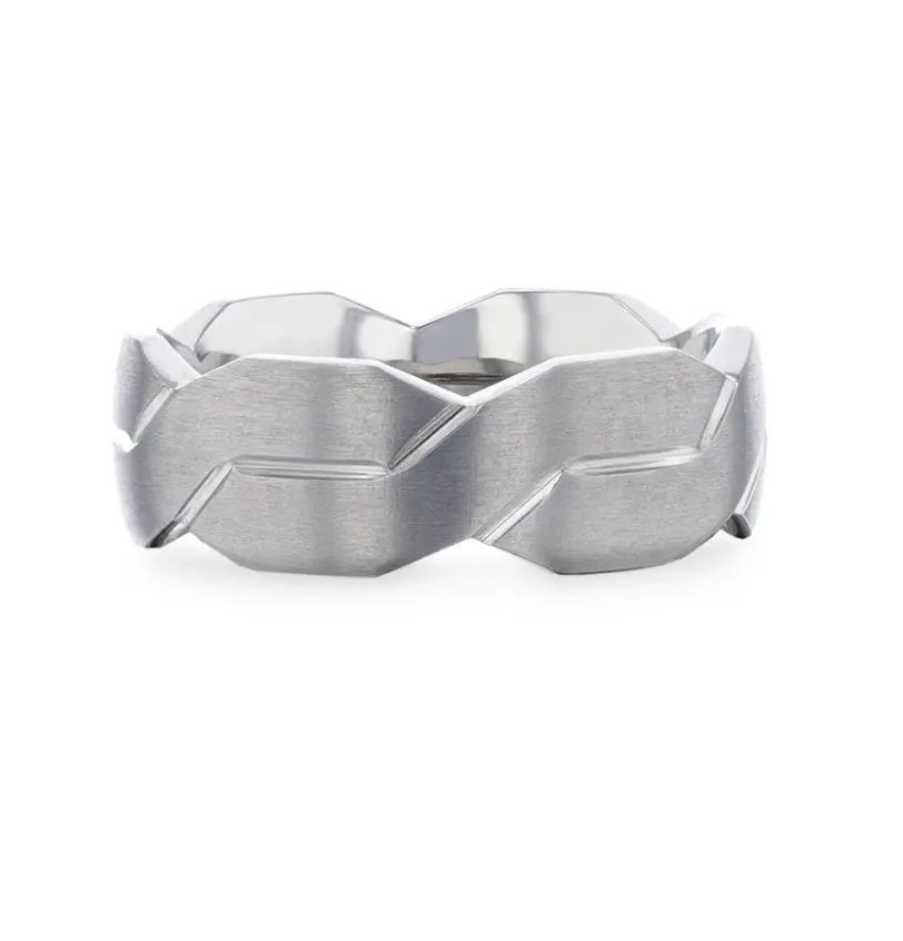 Endure | Titanium Ring Interlocking Infinity Symbol 3