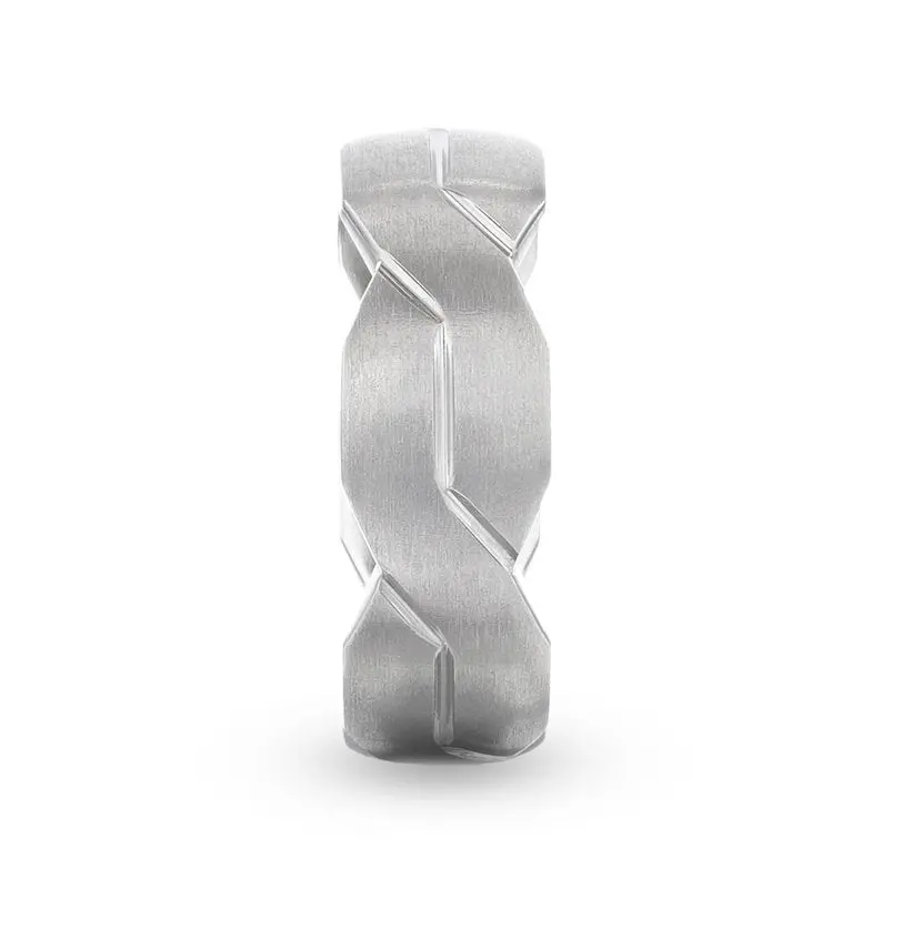 Endure | Titanium Ring Interlocking Infinity Symbol 2