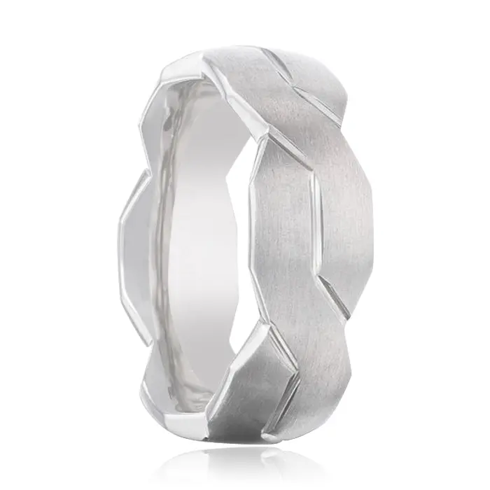 Endure | Titanium Ring Interlocking Infinity Symbol 1