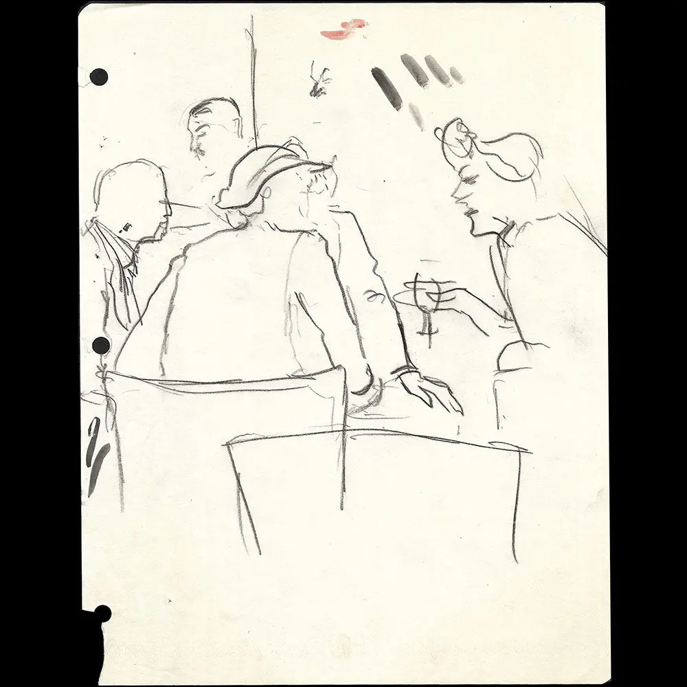 Conversation, Dessin D'eric (1930-1940S) 1