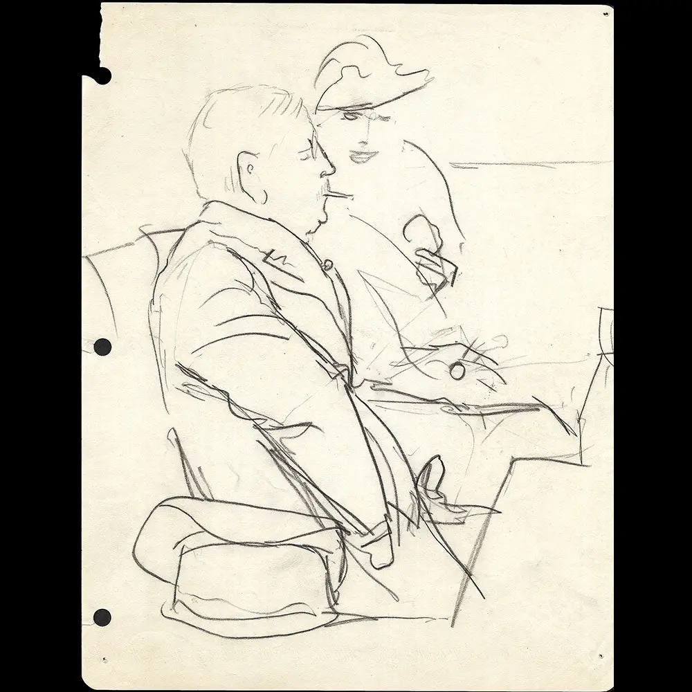 Conversation, Dessin D'eric (1930-1940S) 1