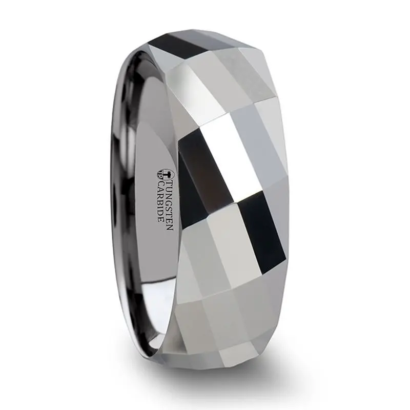 Eternity | Tungsten Ring Multi-Faceted 6