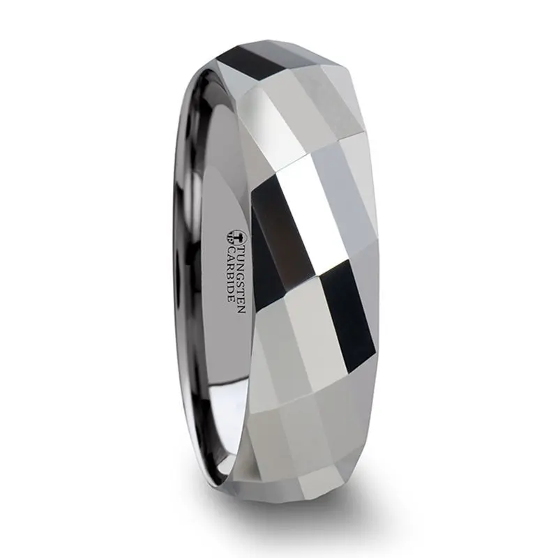 Eternity | Tungsten Ring Multi-Faceted 4