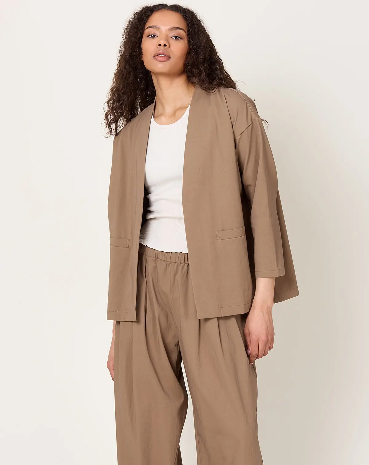 Cotton Jacket In Amber 1