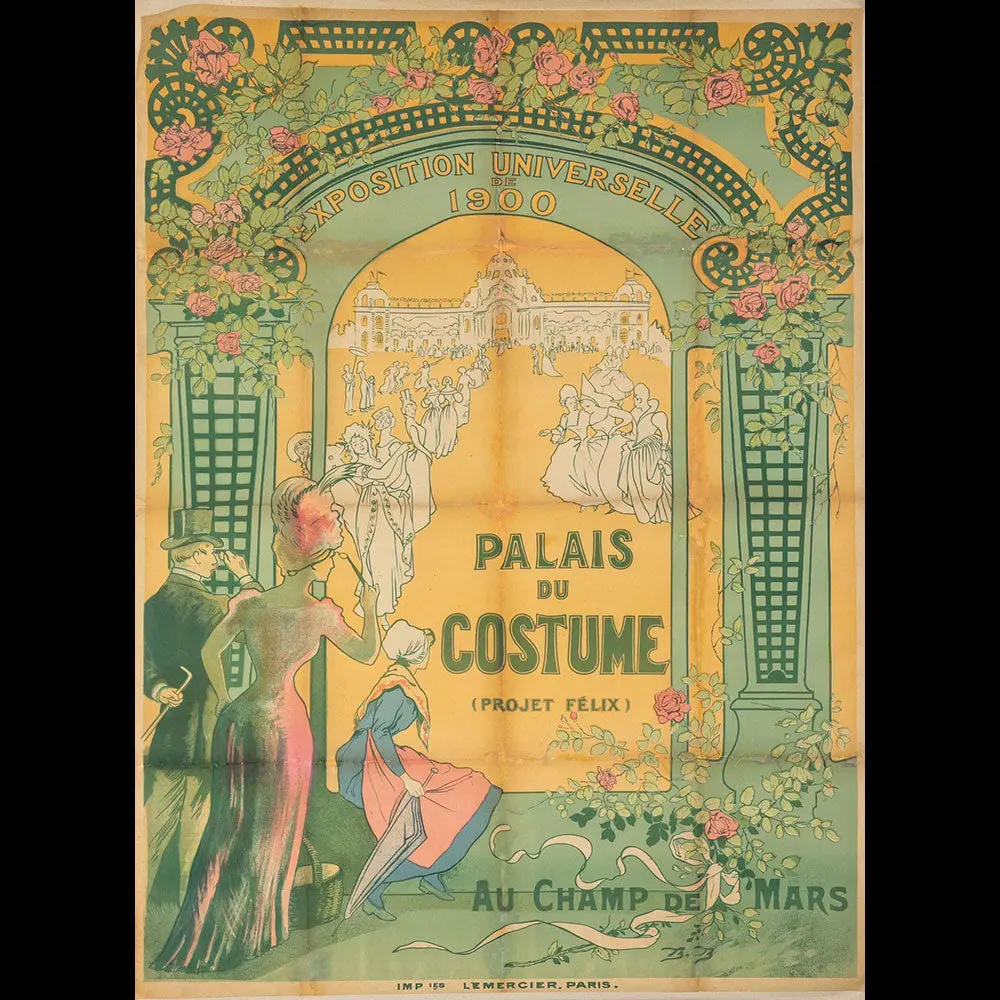 Exposition Universelle De Paris - Palais Du Costume, Affiche (1900) 1
