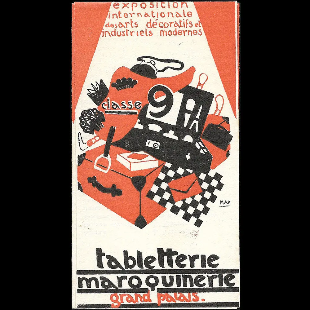 Exposition Internationale Des Arts Décoratifs Et Industriels Modernes - Plan De La Classe 9, Tabletterie Et Maroquinerie (1925) 1
