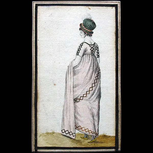 Dessin De La Planche 64 Du Journal Des Dames Et Des Modes (1798) 1