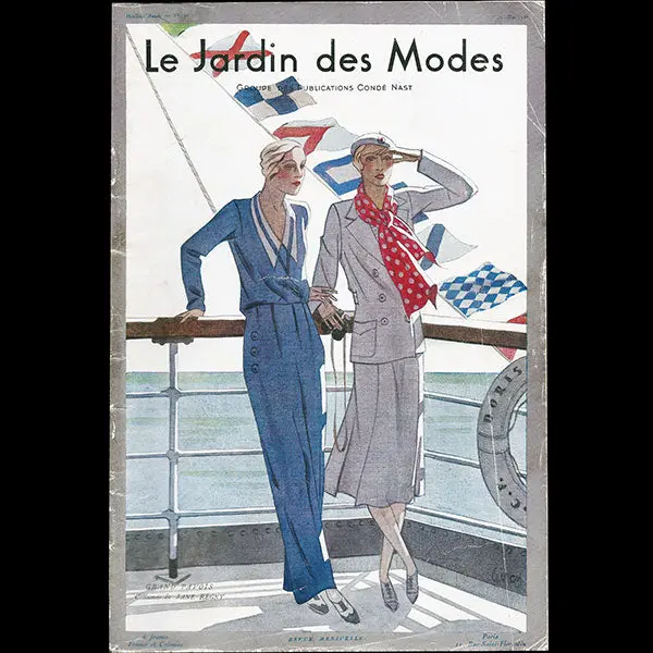 Le Jardin Des Modes, N°130, 15 Mai 1930, Couverture D'hubert Giron 1