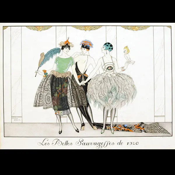 Le Bonheur Du Jour Ou Les Grâces À La Mode : Les Belles Sauvagesses De 1920 Par George Barbier (1924) 1