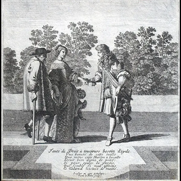 Pierre Lepautre - Faute De Droit A Tousjours Besoin D'ayde (Circa 1675) 1