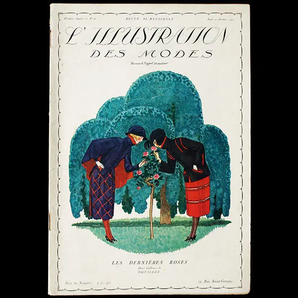 L’Illustration Des Modes, 21 Octobre 1920, Couverture De Pierre Brissaud - Premier Numéro 1