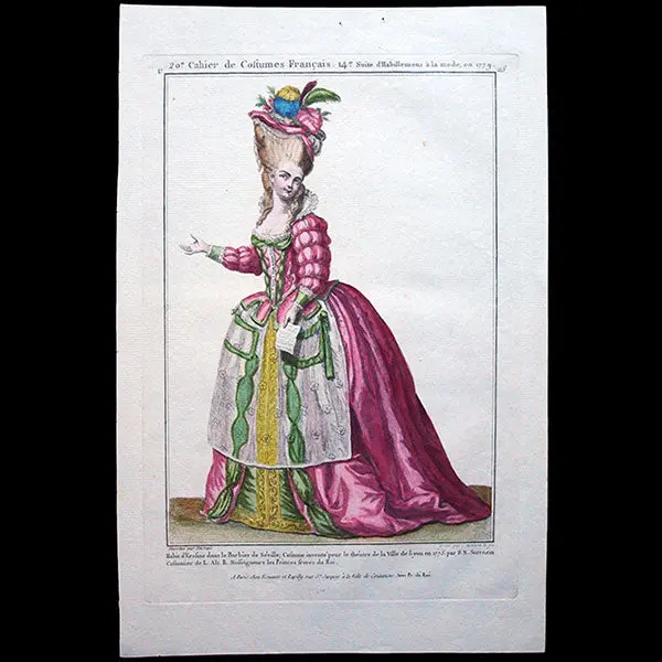 Gallerie Des Modes Et Costumes Français, 1778-1787, Gravure N° U 115, Habit D'erosine Dans Le Barbier De Séville (1779) 1