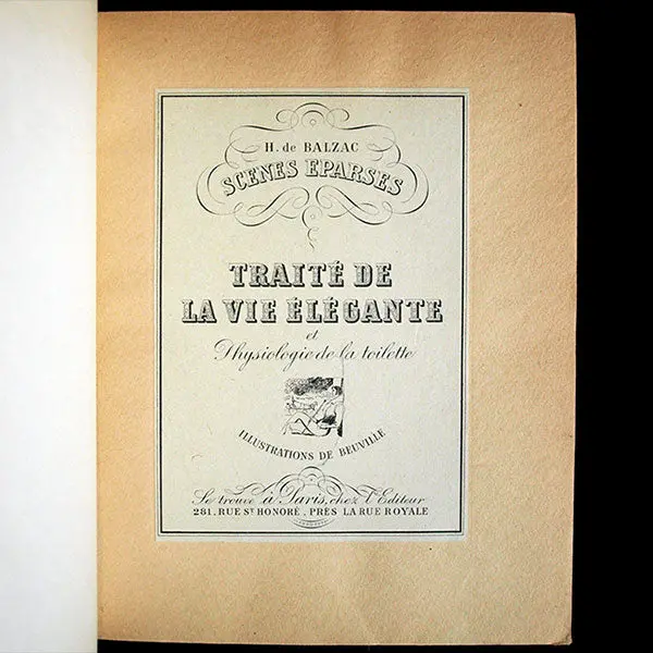 Traité De La Vie Élégante Et Physiologie De La Toilette Par Honoré De Balzac, Illustré Par Beuville (1946) 2