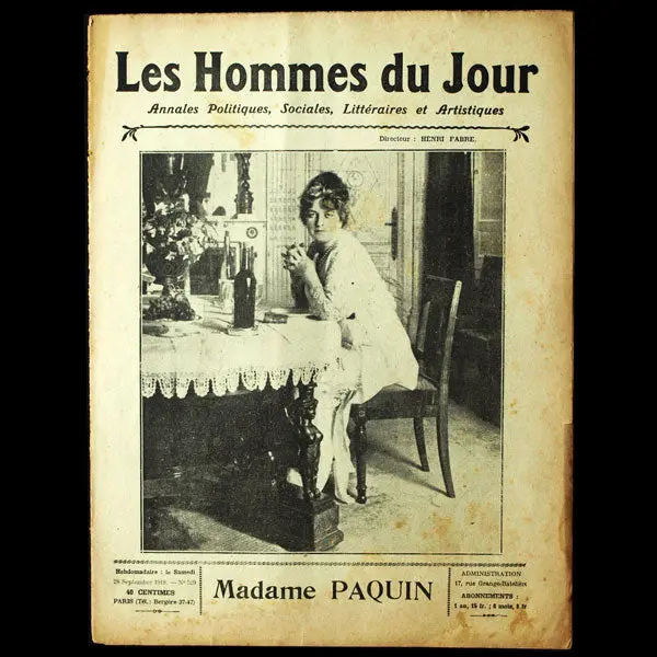 Les Hommes Du Jour, Madame Paquin, 28 Septembre 1918 1