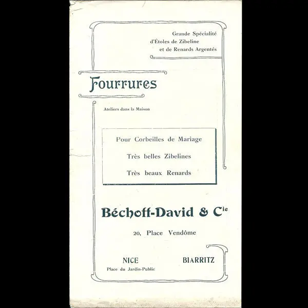 Béchoff-David & Cie - Dépliant (Circa 1900S) 1