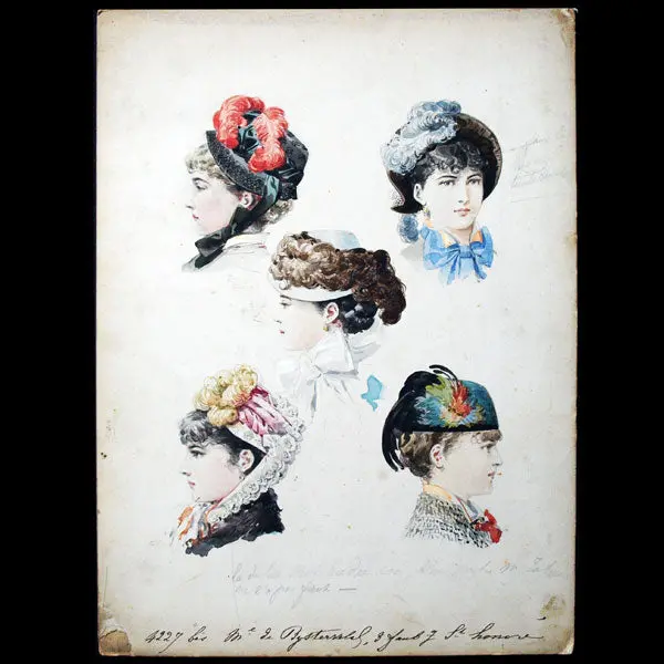 Dessin De Coiffures Et Modes Pour Le Journal Des Demoiselles (1879) 1