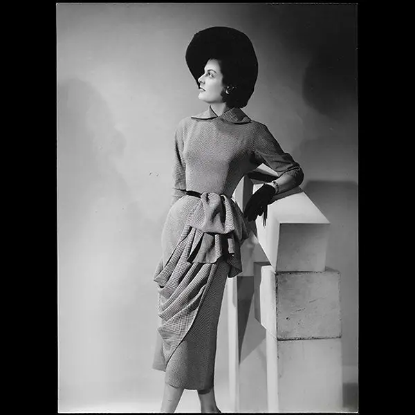 Jean Desses - Robe Flamisol, Tirage D'époque D'edgar Elshoud (1947) 1