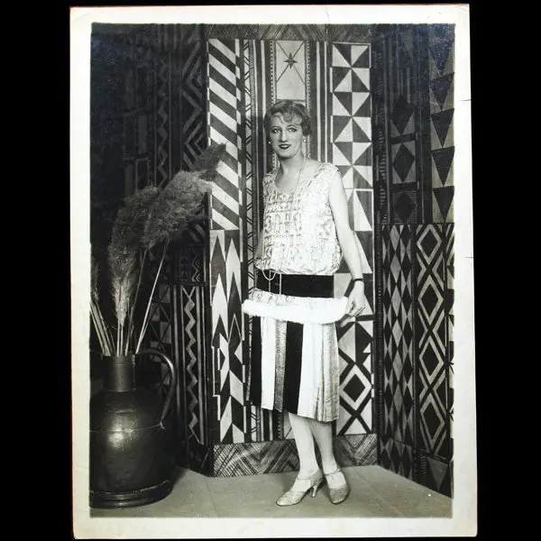 Jean Magnin - Robe Du Soir Charleston, Photographie D'époque D'henri Manuel (1926) 1