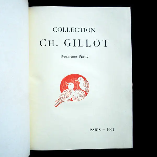 Catalogue De Vente De La Collection Charles Gillot, Exemplaire D'erté 2