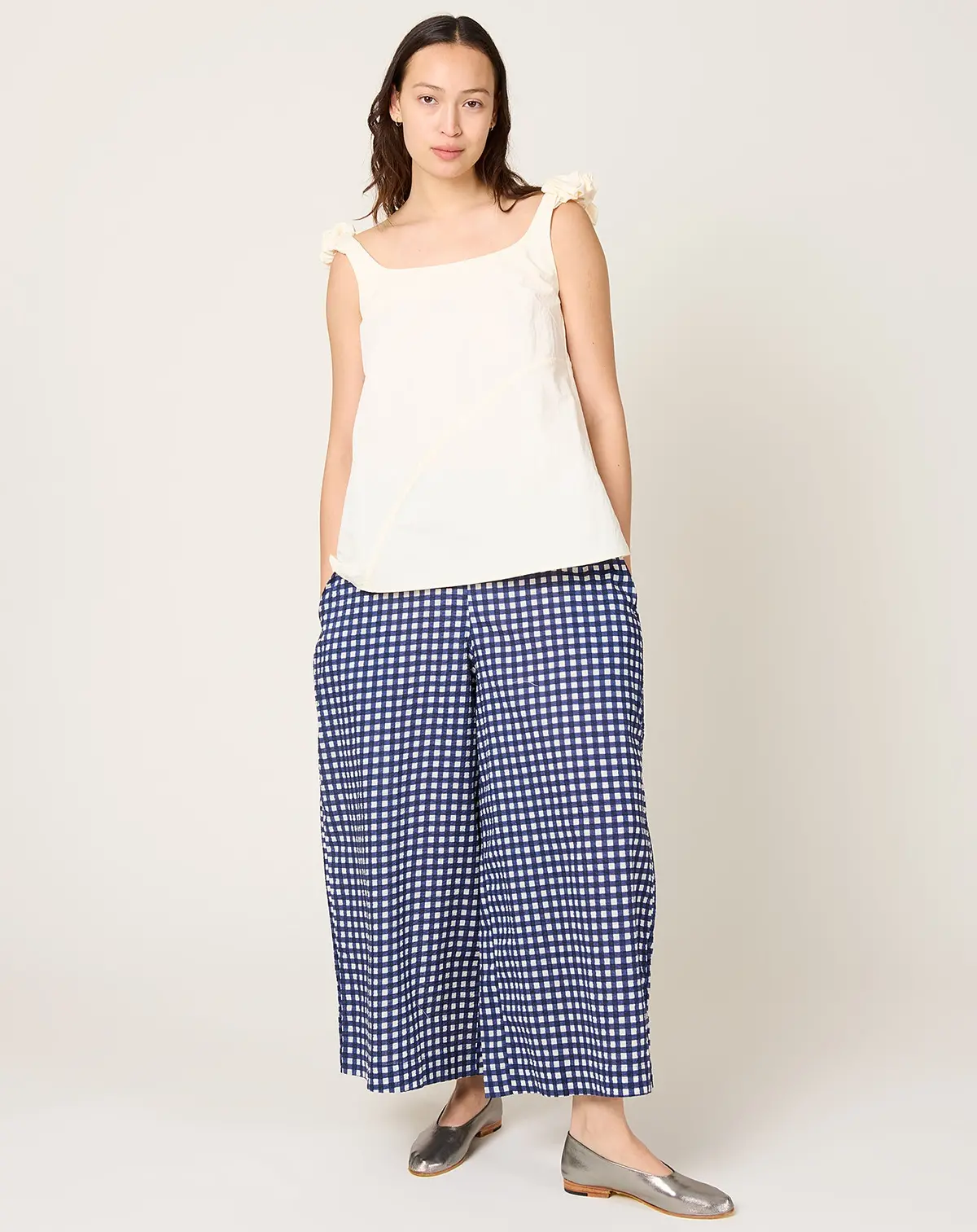 Gaul Pant In Blue Gingham 1