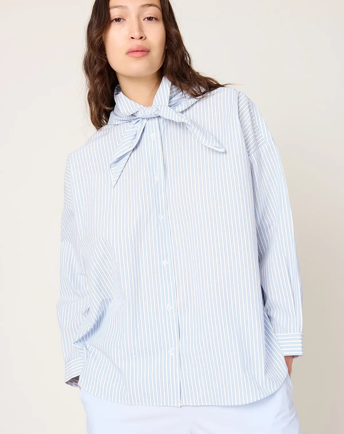 Suma Blouse In Blue Stripe 1