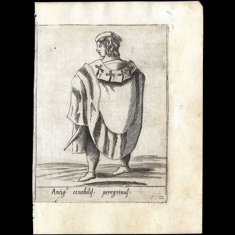 Alessandro Fabri - Diversarum Nationum Ornatus, Noble Étranger D'après Pietro Bertelli (1593) 1