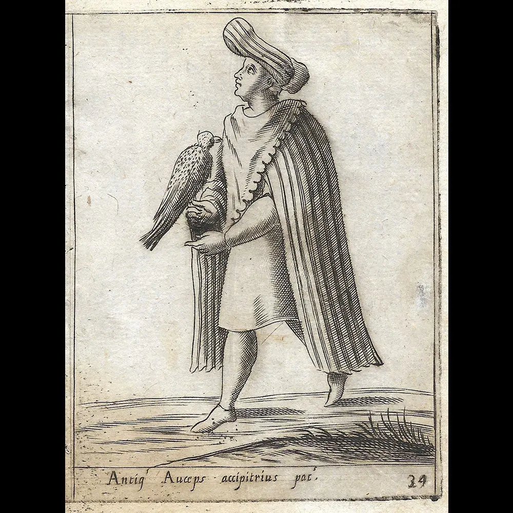 Alessandro Fabri - Diversarum Nationum Ornatus, Fauconnier De Padoue D'après Pietro Bertelli (1593) 1
