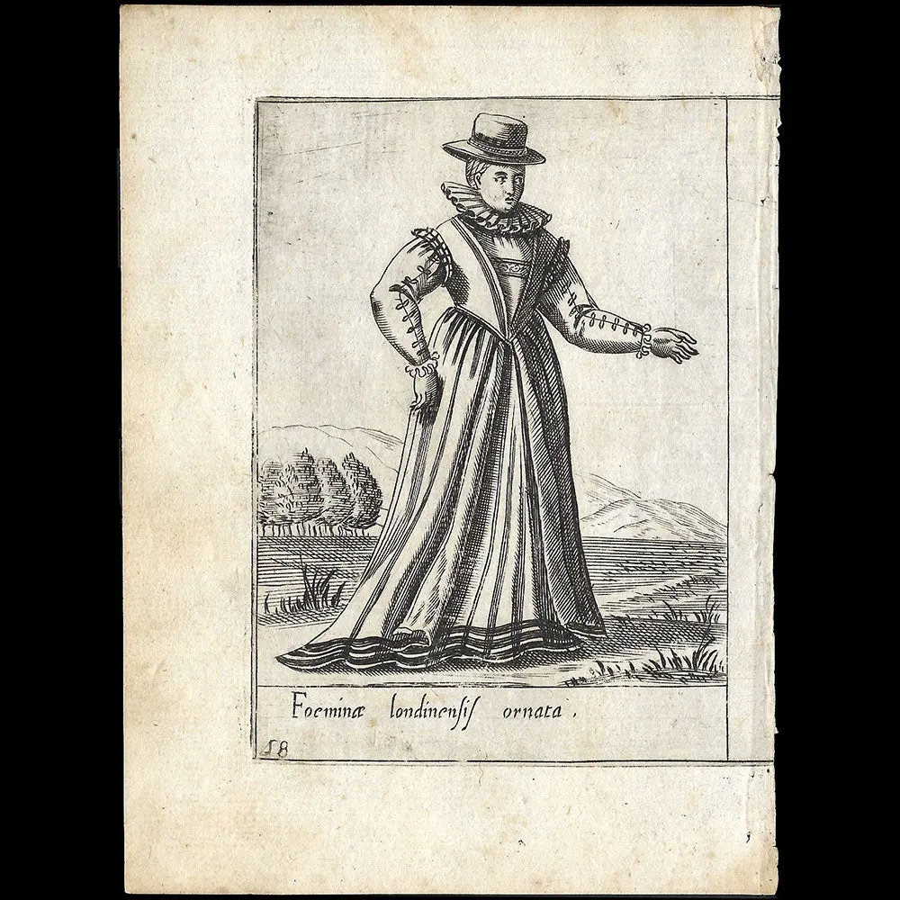 Alessandro Fabri - Diversarum Nationum Ornatus, Londonienne D'après Pietro Bertelli (1593) 2