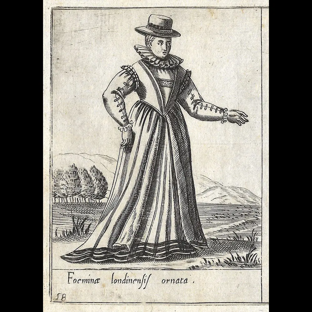 Alessandro Fabri - Diversarum Nationum Ornatus, Londonienne D'après Pietro Bertelli (1593) 1