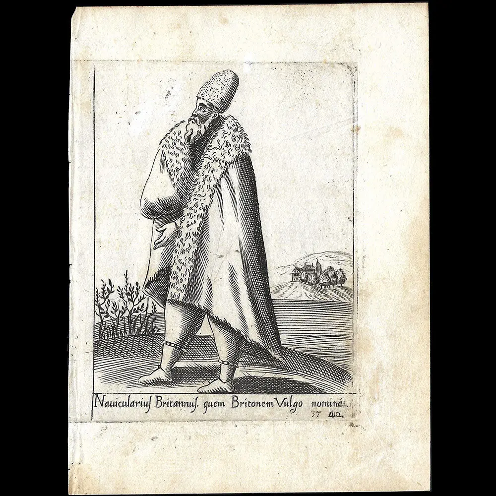 Alessandro Fabri - Diversarum Nationum Ornatus, Navigateur Britannique D'après Pietro Bertelli (1593) 2