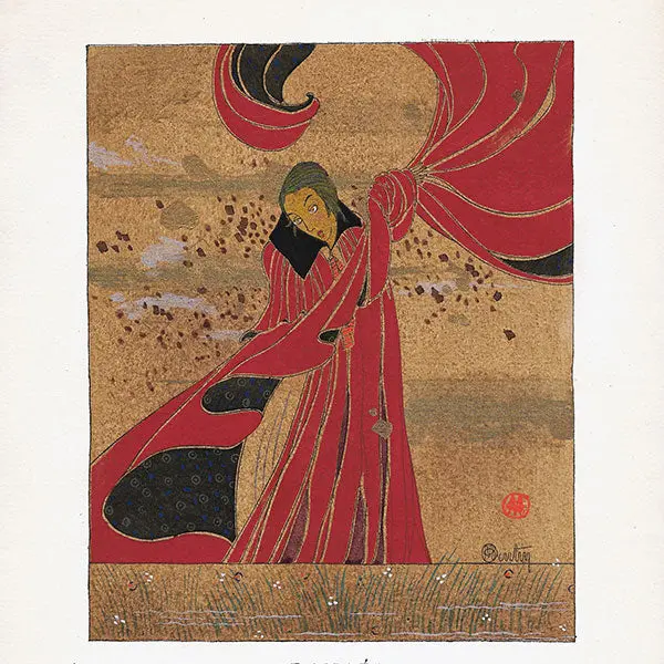 Gazette Du Bon Ton - Danaé, Cape Du Soir De Paul Poiret, Planche De Charles Martin (N°5, 1914) 2