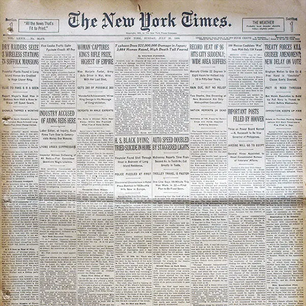 The New York Times, July 20Th 1930 2