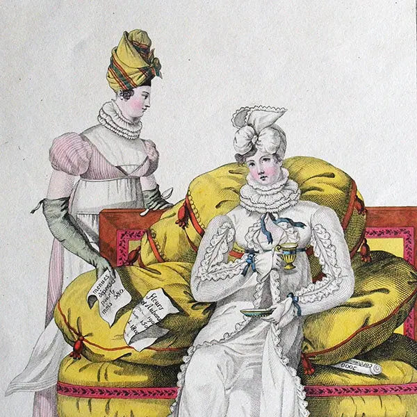 Le Bon Genre, Gravure N°62, Les Vapeurs Ou Le Jour Des Mémoires (1813) 2