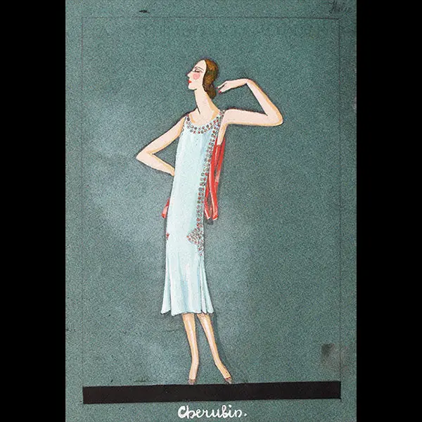 Jeanne Lanvin - Dessin De L'ensemble Chérubin (1925) 1