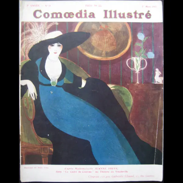 Comoedia Illustré (1Er Mars 1911), Couverture De Paul Iribe 1